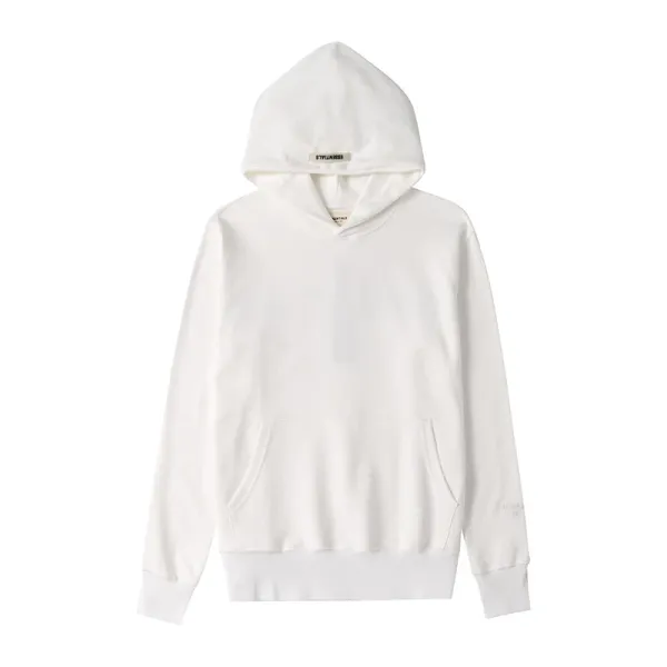 Fear of God Essentials Reflective Logo White Hoodie - 15