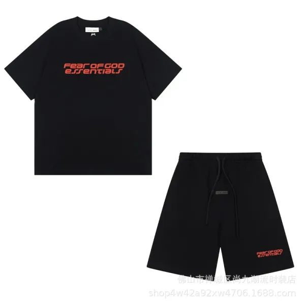 Fear of God Essentials Logo Print Heather Gray T-Shirt - 35
