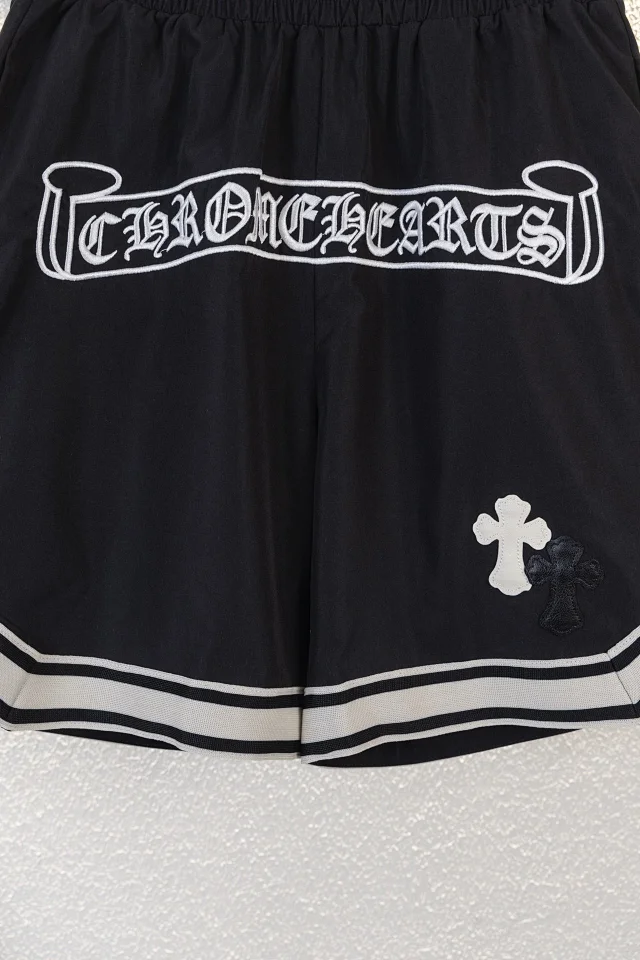 Chrome Hearts Shorts Logo Embroidered Drawstring with Cross Motif product detail image 7