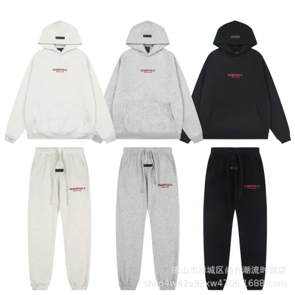 Fear of God Essentials Black Drawstring Waist Sweatpants - 5