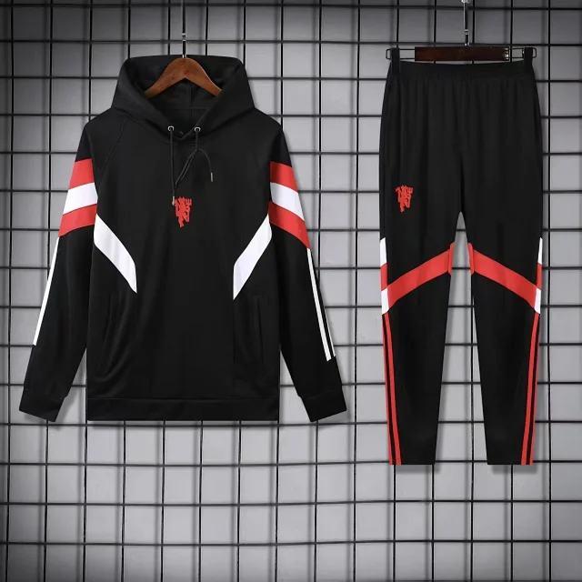 Real Madrid Tracksuits Hooded football crest tracksuit product detail image 12