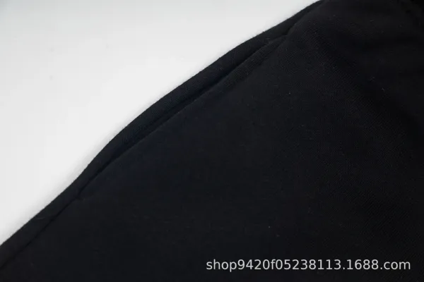 Design Spiderweb Print Black Sweatpants - 8