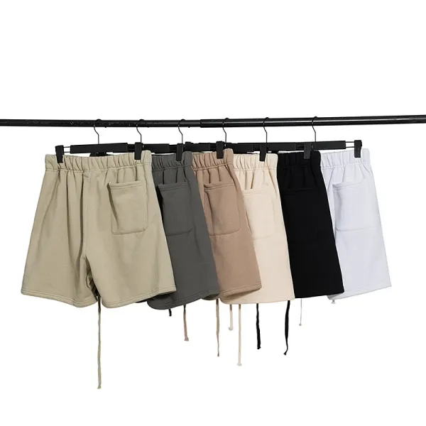 Fear of God Essentials Logo Shorts Beige Shorts - 4