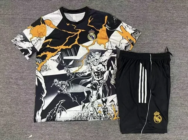 Real Madrid Matching Sets Short-Sleeve Football Jersey and Shorts Set product detail image 7