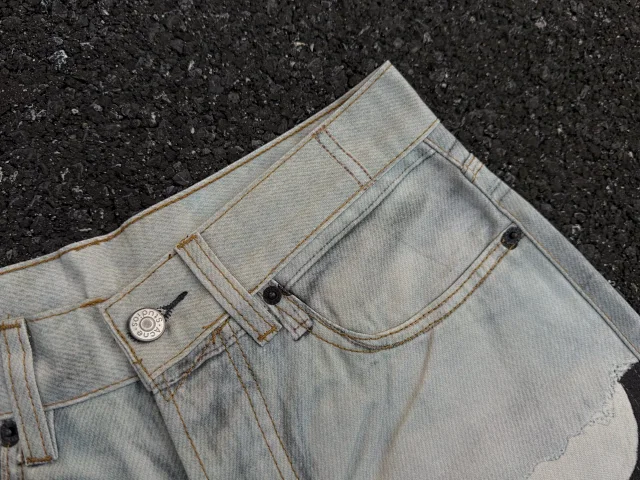 Unbranded Jeans Loose-fit printed with button details product detail image 7