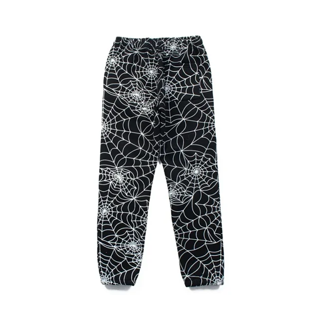 Sp5der Trousers Spiderweb Print Joggers product detail image 6