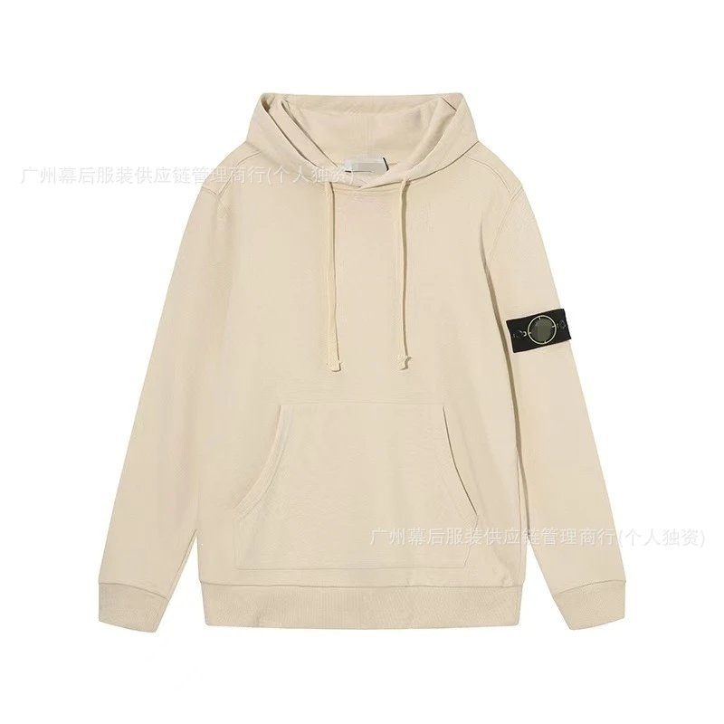 Stone Island Hoodies & Sweatshirts Pullover hoodie with compass sleeve badge and kangaroo pocket image 3
