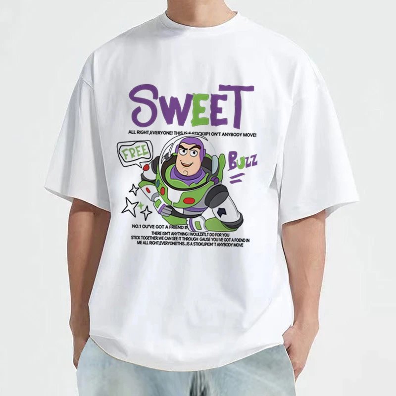 Design Disney Pixar Toy Story Buzz Lightyear Graphic Print Blue T-Shirt T-Shirts - 2