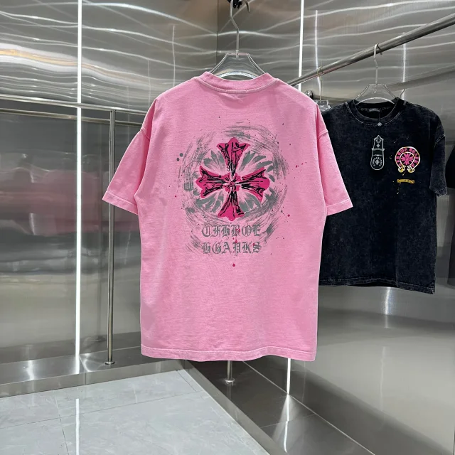 Chrome Hearts T-Shirts Oversized crewneck T-shirt with cross graphic print product detail image 22