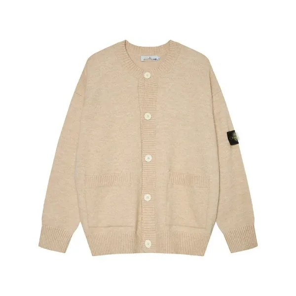Stone Island Cardigan Beige Knit Cardigan - 4
