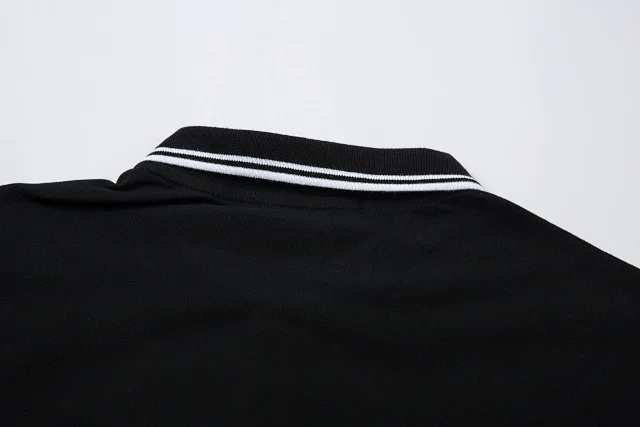 Stone Island T-Shirts Short-Sleeve Polo Shirt with Compass Badge and Striped Trim product detail image 17