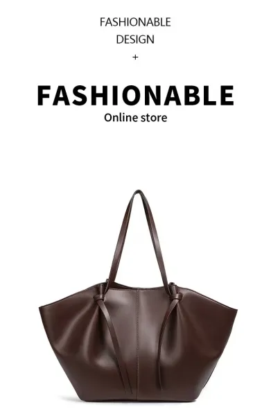 Design Tote Bag Cognac Leather Handbag - 10