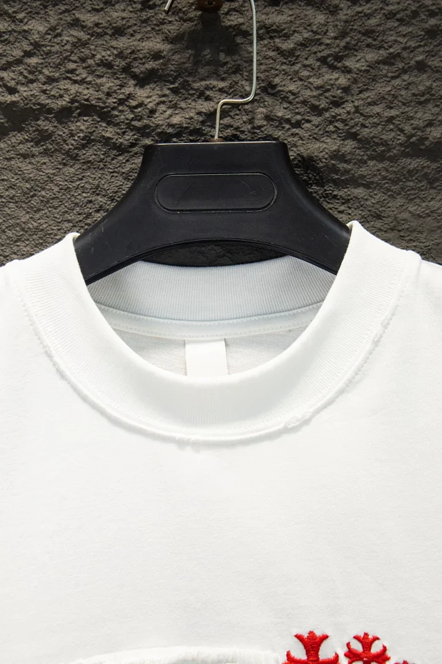 Chrome Hearts T-Shirts Embroidered Cross Motif Short-Sleeve T-Shirt product detail image 5