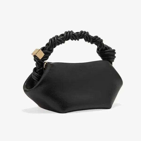 Bottega Veneta Knot Handle Bag Burgundy Handbag - 10