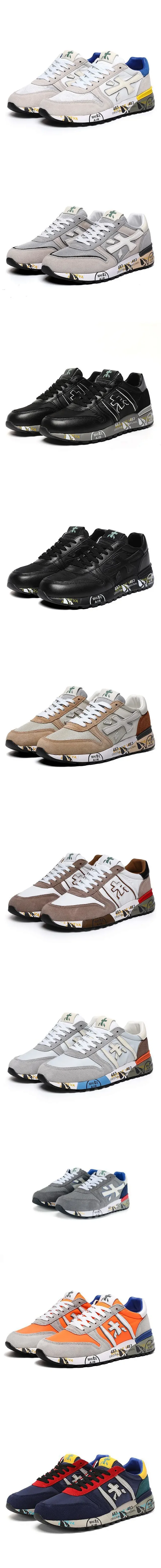 Premiata Sneakers Lace-Up Low-Top with Graphic Printed Midsole product detail image 1