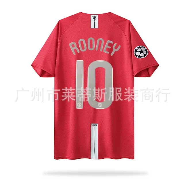 Manchester United Football Jerseys 2007–08 Home Retro Jersey product detail image 7