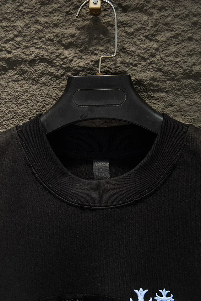 Chrome Hearts T-Shirts Embroidered Cross Motif Short-Sleeve T-Shirt product detail image 14