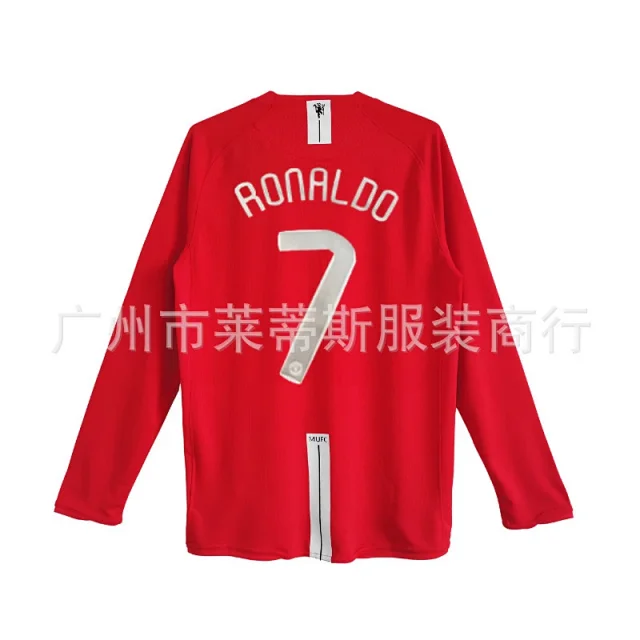 Manchester United Football Jerseys 2007–08 Home Retro Jersey product detail image 12