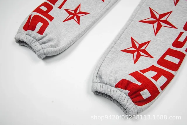 Sp5der Trousers Star Graphic Logo-Print Joggers product detail image 6
