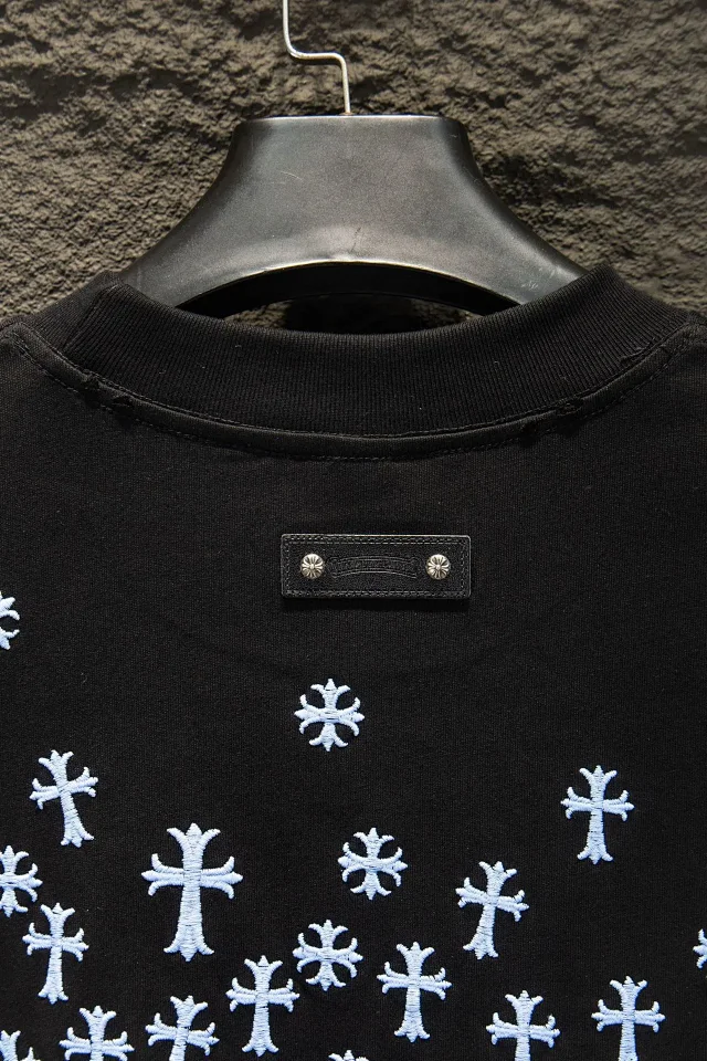 Chrome Hearts T-Shirts Embroidered Cross Motif Short-Sleeve T-Shirt product detail image 18