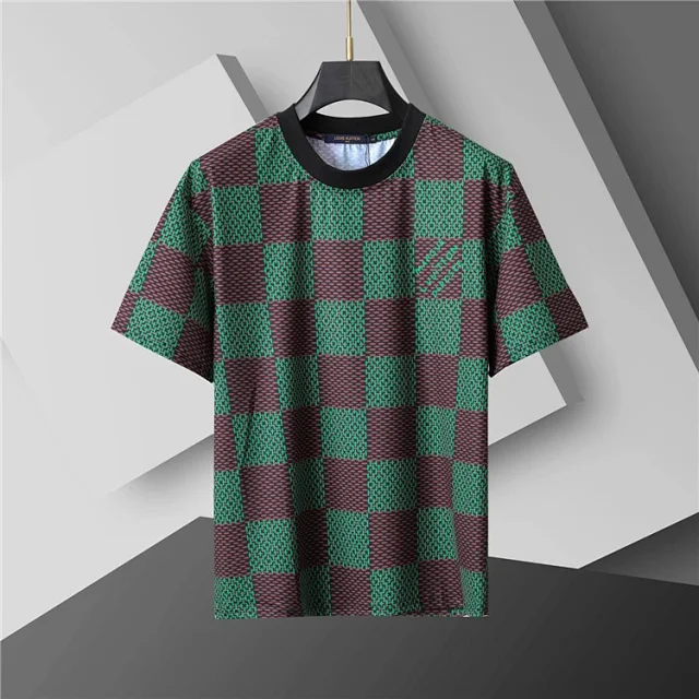Louis Vuitton T-Shirts Short-Sleeve Crew-Neck Logo-Print T-Shirt product detail image 6