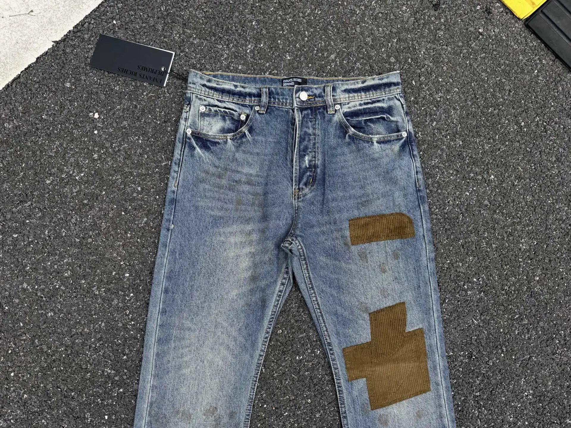 Denim Tears Patchwork Distressed Straight-Leg Jeans - 17