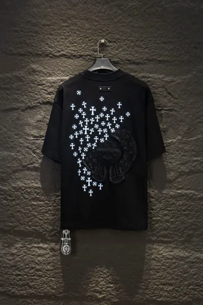 Chrome Hearts Cross Embroidery White T-Shirt - 14
