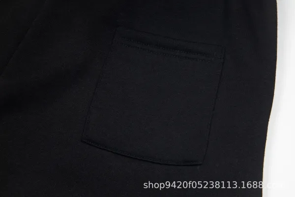 Design Spiderweb Print Black Sweatpants - 15
