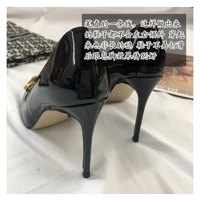 Unbranded High Heels Pointed-Toe Stiletto Pumps with V-Shaped Buckle product detail image 22