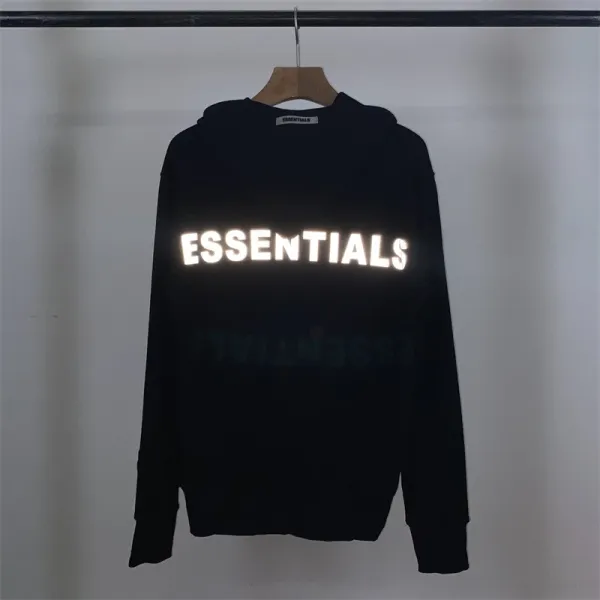 Fear of God Essentials Reflective Logo White Hoodie - 20