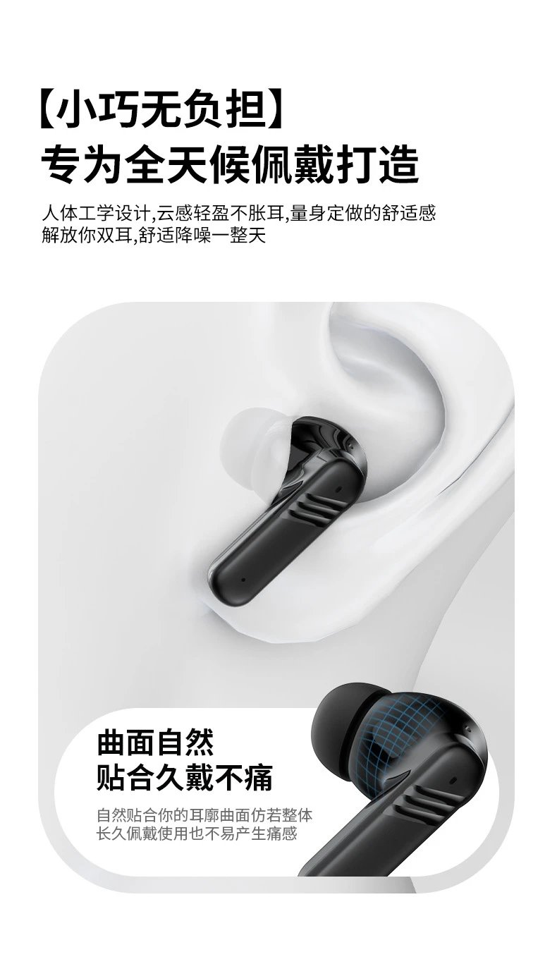 Design LX-50 Starlight White Champion Edition TWS Earbuds with Display Tws Earbuds - 14