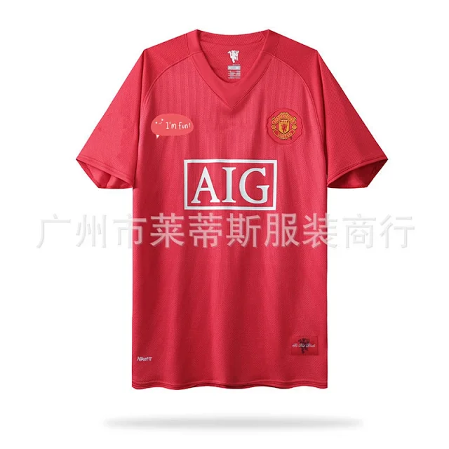 Manchester United Football Jerseys 2007–08 Home Retro Jersey product detail image 4