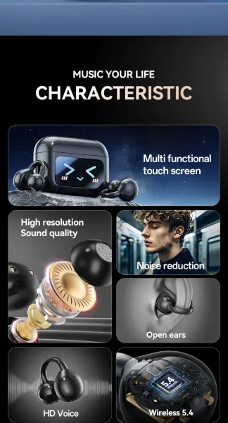 Design High-End TWS Earbuds Black True Wireless Earbuds Tws Earbuds - 3