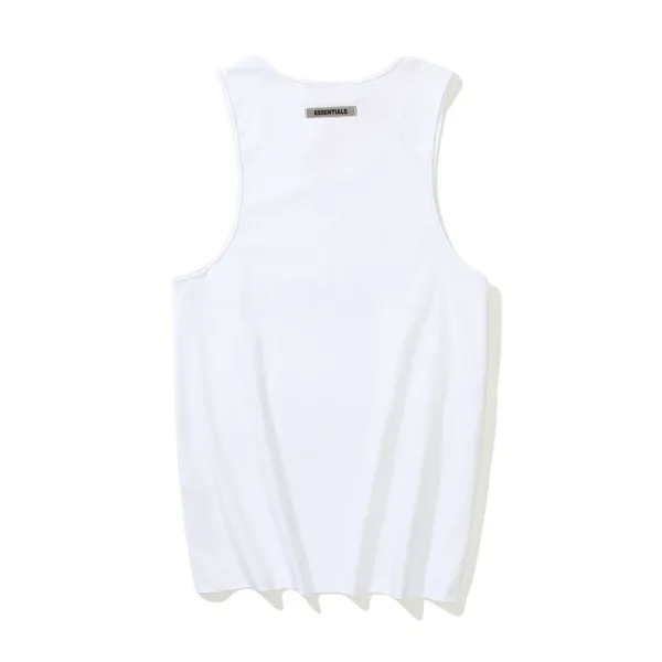 Fear of God Essentials Essentials Logo Graphic Tank Top Gray Vest Top - 13