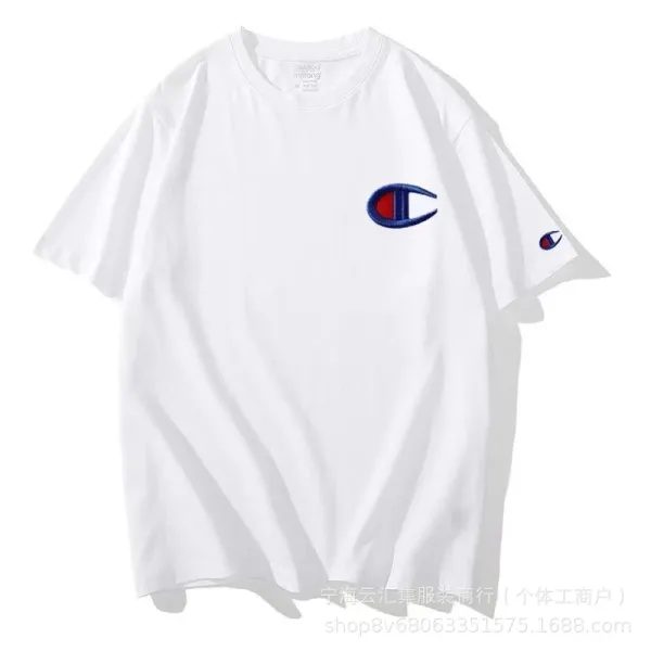Champion Script Logo Yellow T-Shirt - 7