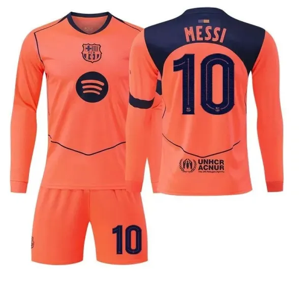 Real Madrid Mbappé #10 Home Kit White Long-Sleeve Jersey Set - 15