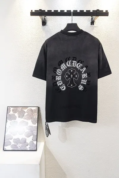 Chrome Hearts Cross Logo Washed Black T-Shirt - 5