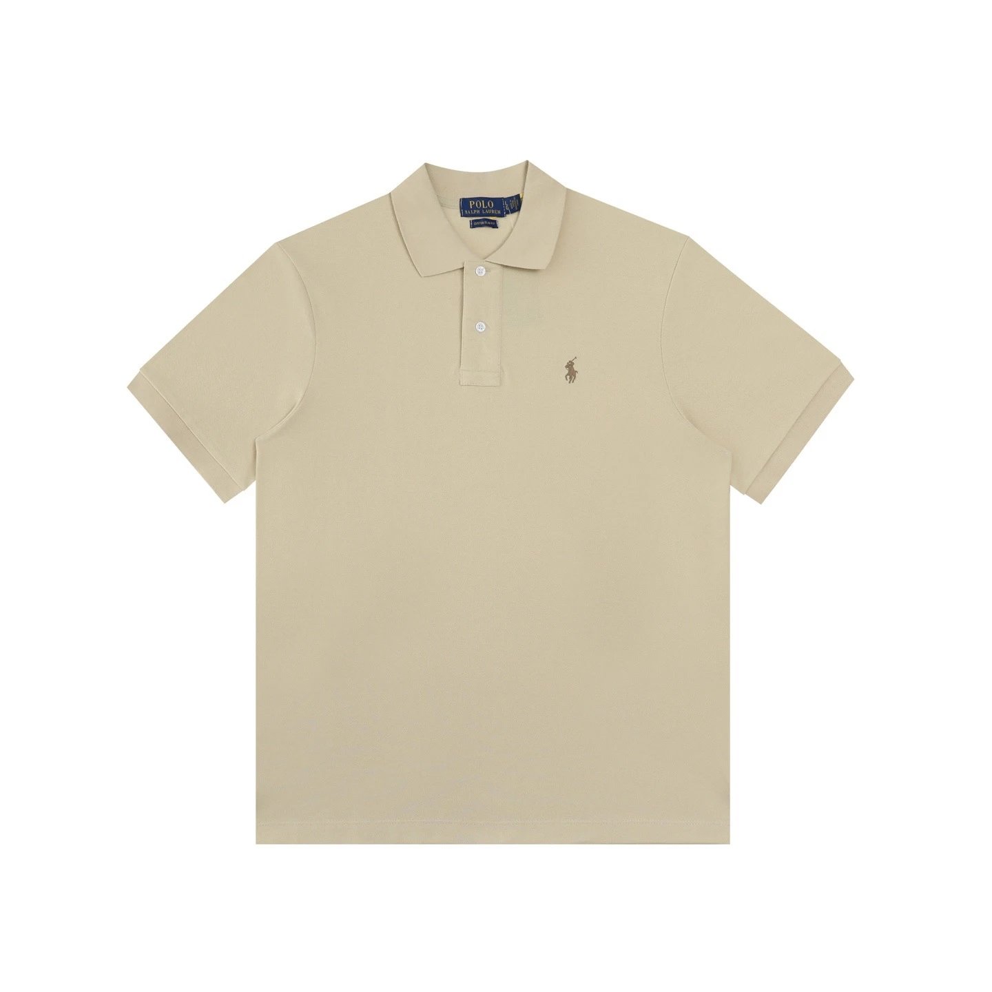 Polo Ralph Lauren Shirts Short-Sleeve Embroidered Pony Shirt — Oatmeal