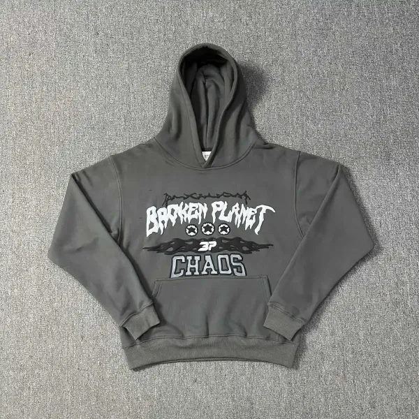 Broken Planet Logo Sweatpants Brown - 12