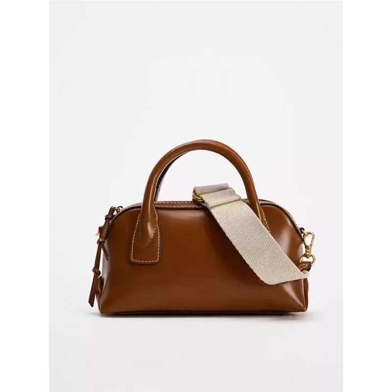Leather Handbag Brow