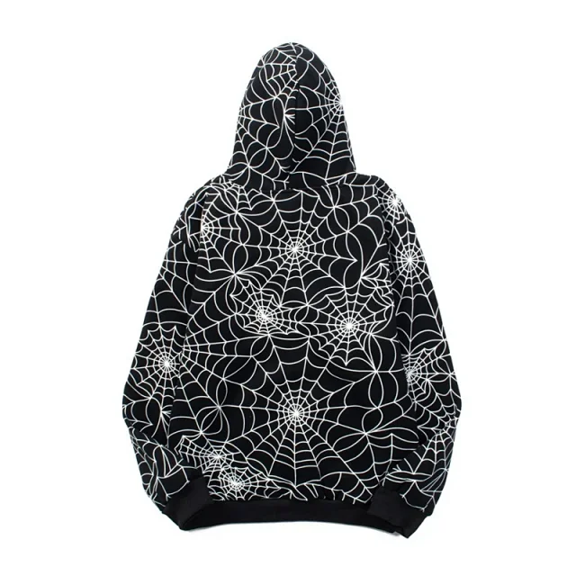 Sp5der Trousers Spiderweb Print Joggers product detail image 4