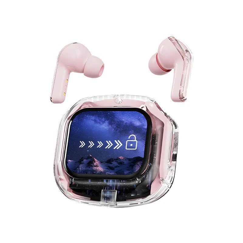 Design TWS Earbuds with Smart Charging Case in Pink