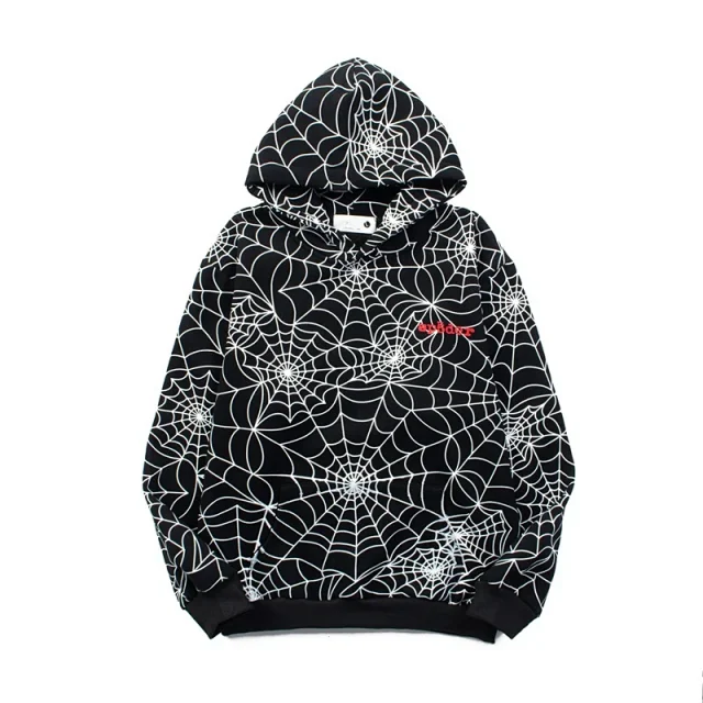 Sp5der Trousers Spiderweb Print Joggers product detail image 3