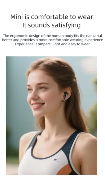 Design TWS Earbuds with LED Display White - 7