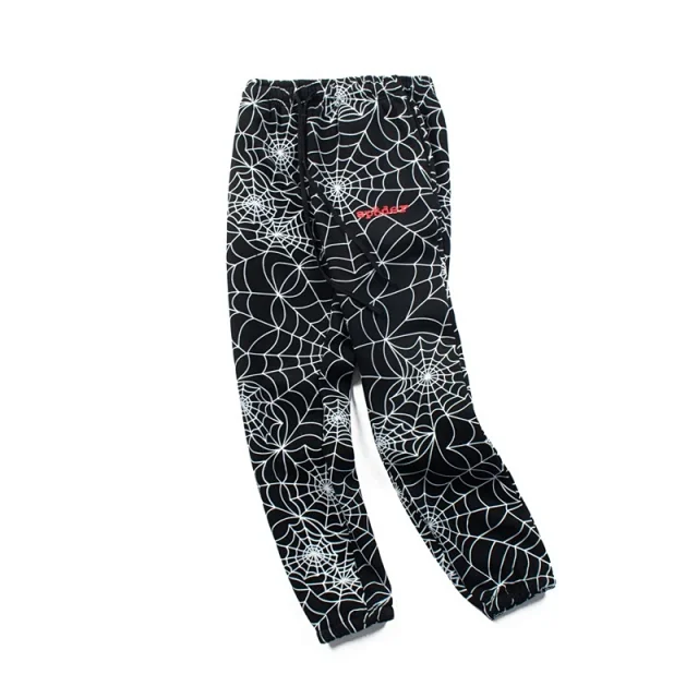 Sp5der Trousers Spiderweb Print Joggers product detail image 8