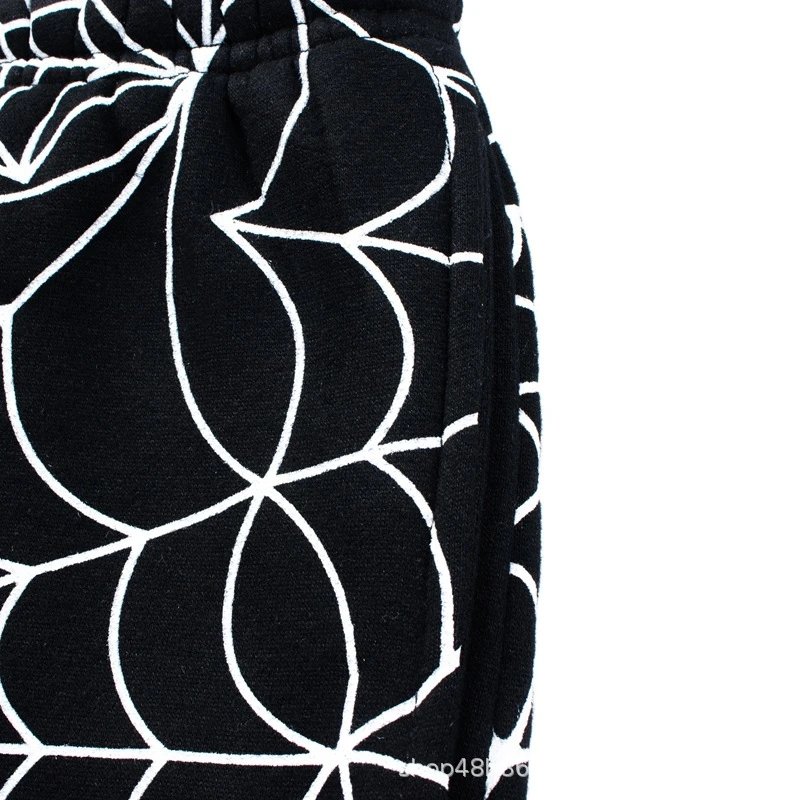 Corteiz Spiderweb Print Sweatpants Black - 10
