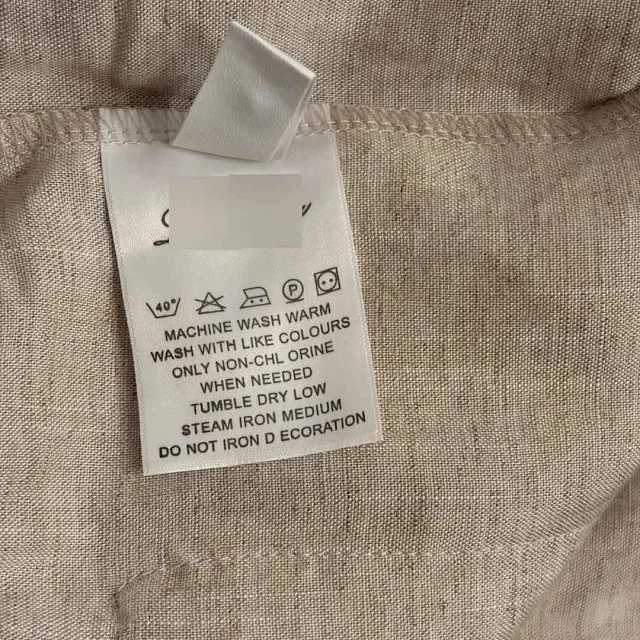 Unbranded Matching Sets Linen-look sleeveless vest and drawstring wide-leg trousers with floral bead embellishments product detail image 10