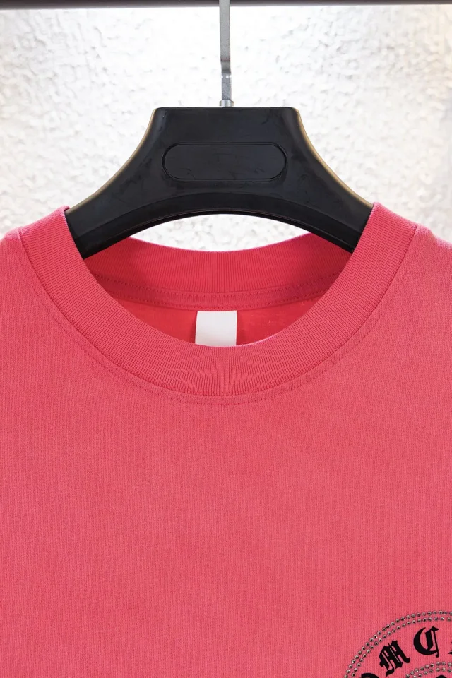 Chrome Hearts T-Shirts Cross Graphic Rhinestone Short-Sleeve T-Shirt product detail image 13