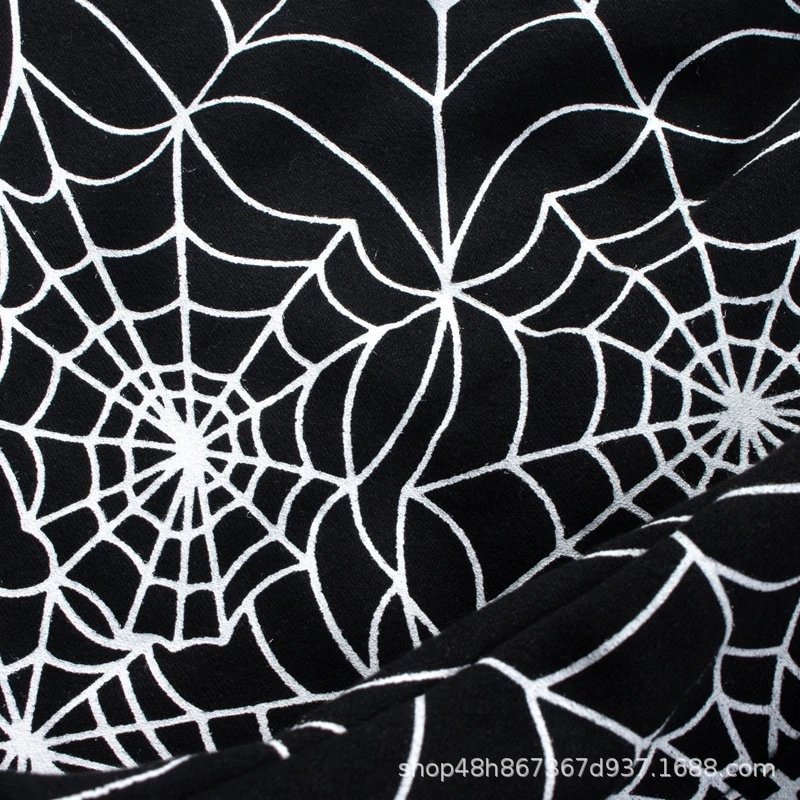 Corteiz Spiderweb Print Sweatpants Black - 12