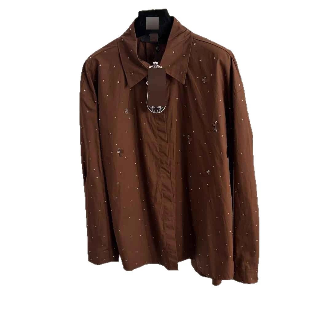 Unbranded Shirts Long-Sleeve Rhinestone Cross Button-Up Shirt image 5